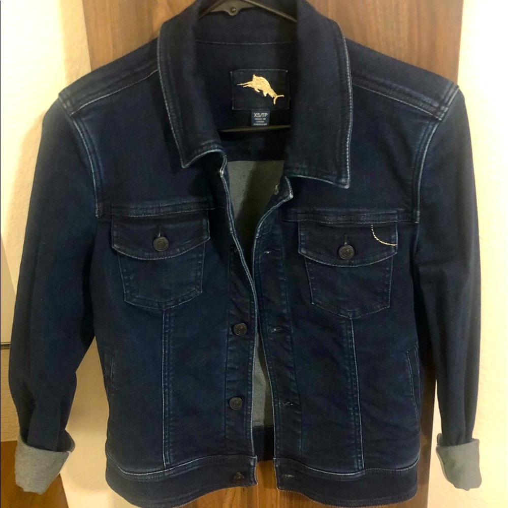 Tommy Bahamas Ladies Dark Denim Jean Jacket XS/TP